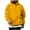 Yellow, variant on Qiggri Mens Casual Cotton Hooded Collar Drawstring Hoodies Pullover Sweatshirts Casual Long Sleeve Shirts