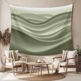 thumbnail image 2 of Sage Green Striped Tapestry for Bedroom Wall Hanging Tapestry, Modern Abstract Art Wave Moire Gradient Ceiling Backdrop Tapestries Poster Blanket Wall Decor for Teens Room Living Room Dorm 59" x 90", 2 of 8