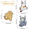 thumbnail image 2 of Juego de 3 pegatinas de gato para coche, calcomanías para coche, pegatinas kawaii, pegatinas divertidas para coche, pegatinas de gato para rascar, aptas para coches y camiones., 2 of 5