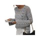 thumbnail image 5 of Txlixc Mujeres Trendy Hollow-Out Tops, Crochet Color sólido Cuello redondo Manga larga Punto Tops con puños acampanados para damas Txlixc  Moda, 5 of 9