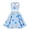 Light Blue3, variant on Girls Dress with Collar Sleeveless Waist Design for Daily Wear Party Performance DOT Peter Pan Collar Sleeveless Mid Calf Black 13 Years-14 Years