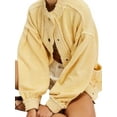 thumbnail image 2 of Womens Oversized Cardigan Long Sleeve Button Down Chunky Knit Loose Fall Sweater Coats Yellow XL, 2 of 7