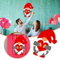 thumbnail image 1 of ¡Ofertas de hasta un 70% de descuento! Letrero de madera para puerta con diseño de enano de Lisbinx para San Valentín, gancho para puerta, decoración de porche para San Valentín., 1 of 1