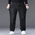 thumbnail image 2 of Blekii Men's Plus Size Jeans, Oversized Loose Fit Denim Pants, Casual Streetwear Trousers for Big & Tall, Durable Cotton Daily Wear, Retro Fashion Style, Available in Extended Sizes, 2 of 10