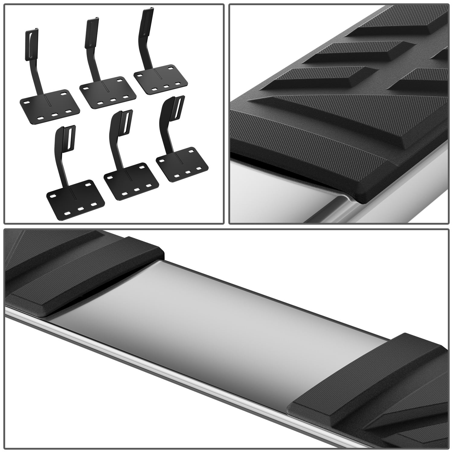 DNA Motoring 6.5" Side Step Nerf Bars Running Boards for 2019-2024 Ram 1500 Extended Cab