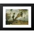 thumbnail image 2 of Hugo Charlemont 24x18 Black Modern Framed Museum Art Print Titled - Landstrasse with Birkenallee (1893), 2 of 5