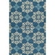 Momeni Véranda 3'9" X 5'9" Tapis Crocheté à la Main de Transition en Bleu – image 1 sur 2