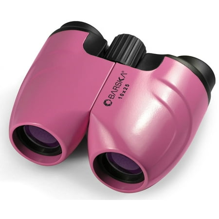BARSKA 10X25 Pink Porro Binoculars Blue Lens CP