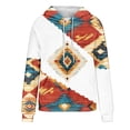 thumbnail image 4 of Levmjia Womens Hooded Sweatshirts Long Sleeve Vintage Fashion Printed Tops Casual Blouse Work Holiday Home Relaxation Soft Breathable Comfort Fit Daily Wear, 4 of 5