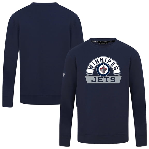 Men's Levelwear Navy Winnipeg Jets Mandate Banner Arch Pullover