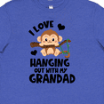 thumbnail image 4 of Inktastic Monkey I Love Hanging out with My Grandad Youth T-Shirt, 4 of 5