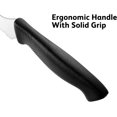 thumbnail image 3 of Humbee 12 Inch Cuisine Pro Serrated Bread Knife, Premium Stainless Steel Wave Edge Razor Sharp Blade Knife for Bread, Dishwasher Safe, NSF Certified, Black, 3 of 7
