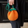 thumbnail image 4 of Vjnyvs Handwoven Crochet Crossbody Bag Versatile Orange Shoulder Bag Mini Knitting Handbag Kawaii Fruit Tote Bag, 4 of 7