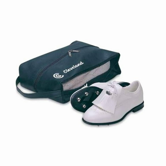 T-A Premium 08-643 13 x 10 x 3.25 in. Golf Shoe Bag - Black