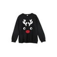 thumbnail image 2 of Seyurigaoka Family Matching Christmas Sweater, Fashion Long Sleeves Elk/Santa Motif Pullover, 2 of 10