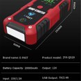 thumbnail image 3 of TFixol E-Fast Portable Car Jump Starter with 20000mAh Power Bank, LED Flashlight, and Quick Charge 3.0 for 12V Vehicles - Red Smart Clamps Included (ZYX-Q520), 3 of 7