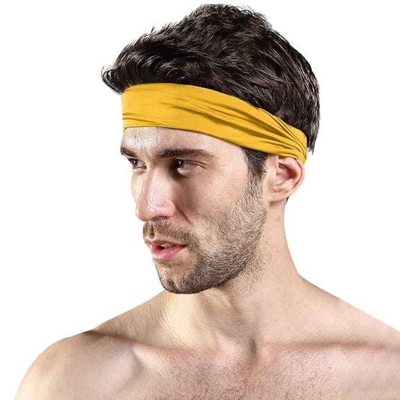Siminsem Running Headband Non Slip Workout Sweatbands Under $5 Adjustable Sports Headbands Sweat Wicking Quick Dry Elastic Hair Band for Men Women Gym Yoga Cycling Tennis Hiking