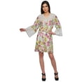 thumbnail image 2 of Moomaya Printed Robe For Girls Cotton Plus Size Nightwear Summer Bathrobes, 2 of 6