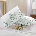thumbnail image 2 of Lumbar Pillow Covers 20x12 Inch Set of 2, Sage Green Botanical Waterproof Outdoor Pillow Covers, Pastoral Leaf Watercolor Decorative Cushion Pillowcases for Couch, Sofa, Bed, Garden, Patio, 2 of 9