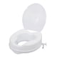 thumbnail image 1 of Irfora Asiento de inodoro elevado con tapa 300 lb Asiento de inodoro elevado de alta resistencia con abrazaderas de ajuste Asientos de inodoro elevados para la mayoría de los inodoros alargados (blanc Irfora Asiento de inodoro elevado, 1 of 6