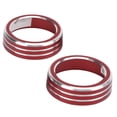 thumbnail image 2 of Climate Control Knob Ring, Antirust Aluminum Alloy Air Conditioning Button Trim  Replacement For  All Models 10th Gen 2016-2019 For Decor, 2 of 8