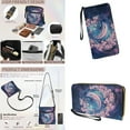 thumbnail image 4 of ZUXONGSY Cherry Blossom Dolphin Print PU Leather Crossbody Bag and Wallet Set for Women, Multi-Pocket Satchel Hobo Purse with Adjustable Strap for Travel & Daily Use, 4 of 5