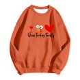 thumbnail image 4 of Arlun Fall Pumpkin Sweatshirts for Women Funny Letter Graphic Printed Sweatshirts Halloween Thanksgiving Long Sleeve Crewneck Casual Comfort Pullovers Tops Orange XL, 4 of 4
