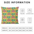 Bybiment 1 Pack Plush Throw Pillow Cover, Cute Baby Pattern Design Soft