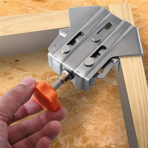 Abrazadera de acero inoxidable para carpintería en ángulo recto de 90 grados, abrazadera para marco de fotos, abrazadera para instalación de armario, abrazadera para carpintería