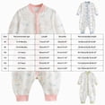thumbnail image 4 of KPOPLK Baby Infant Boy Romper PJS Long Sleeve Footless Pajamas Fall Winter Sleep N Play Cotton Button Down Jumpsuit Sleepwear Size 5-6 Years, 4 of 6