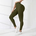 thumbnail image 5 of Anti Cellulite 3D Leggings Compression Resistance Band Leggings for Women Butt Lifting Scrunch Butt Yoga Pants Green M, 5 of 9