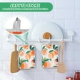 thumbnail image 6 of Peach Fruit Oven Mitts 2 Pcs Pot Holders Sets Heat Resistant for Kitchen Cooking Baking 7"x9.8", 6 of 7