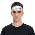 thumbnail image 4 of Uemuo Dinosaur Printed Sports Headbands for Men Women,Moisture Wicking Workout Headband, Sweatband Headbands,Non-slip Workout Gym Yoga Headband, 4 of 9