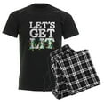 thumbnail image 6 of CafePress - Lets Get Lit Men's Charcoal Pajamas - Men's Dark Loose Fit Cotton Pajama Set, 6 of 7