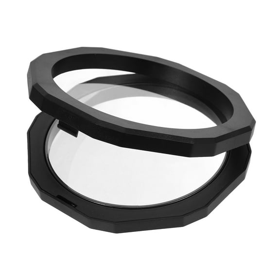 HOMEMAXS Black Plastic 3D Floating Frame Shadow Box for Jewelry Display with 12.8cm Diameter Perfect for Exhibiting Coins Stamps Medals