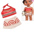 thumbnail image 3 of Vestido de Moana de Disney para niñas, para Halloween, para playa, verano, fino, de dos piezas, para carnaval, fiesta, princesa, 3 of 5