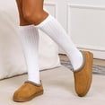 thumbnail image 4 of Women's Slouch Socks Long Boot Scrunch Sock Soft Cotton Knit Cozy Socks 3 Pairs, 4 of 5