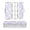 Pastel Colors Stars Pattern, variant on Plastic Pencil Box Large Capacity Pencil Boxes Clear Boxes with Snap-Tight Lid Stylish Office Supplies Storage Organizer Box White Flowers and Leaves