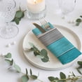 thumbnail image 3 of Cloth Napkins Set of 6 - 20x20 Inches, Turquoise Wood Grain Washable Reusable Table Napkins, Country Retro Wooden Plank Gray Soft & Absortbent Dining Napkin for Party Wedding Hotel Restaurant, 3 of 8