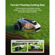 Mammotion YUKA 3000 Robot Lawn Mower, Auto Mapping, AI Obstacle Avoidance, Reception 0.75 Acre, Max 1 Acre, Dual Cutting Discs, APP Control, with 4G