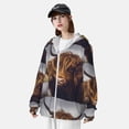 thumbnail image 5 of Gaeub Portrait Of Highland Cow With Its Baby Cow Men's and Women's UPF 50+ Long-Sleeved Sun Protection Clothing, Fishing Shirt Long Sleeve Zip - Large, 5 of 9