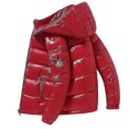 thumbnail image 1 of Shiny Down Jacket Men's Winter Jacket Stand Collar Down Jacket With Hood, 1 of 2