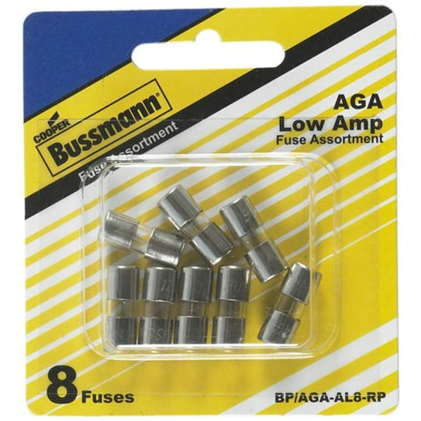 Bussmann (BP/AGAAL8RP) Low Ampere AGA Fuse Assortment Kit 8 Piece