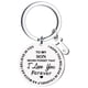 thumbnail image 1 of Llaveros para mujer, llavero de billetera, llavero de auto, llavero DIY para mi hijo, llavero de acero inoxidable con apellido de 26 letras, 2,5 cm, decoraciones de moda, 1 of 4