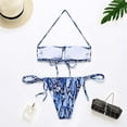 thumbnail image 4 of Conjunto de dos piezas de bikini sexy para mujer con patrón de serpiente con almohadilla en el pecho y sin soporte de acero Fridja  nalpqowj56950, 4 of 6