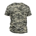 thumbnail image 4 of Dresfit Gym Shirts for Men Crew Neck Camouflage Athletic T Shirts Short Sleeve Cotton Relaxed Fit Work Out Tops Big and Tall Basic Tees Light Gray M, 4 of 6