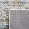 thumbnail image 6 of SAFAVIEH Berber Shag Taegan Abstract Runner Rug, Blue Rust/Ivory, 2'3" x 12', 6 of 8
