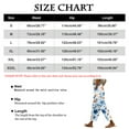 thumbnail image 3 of TRUBKH linen pants women boho pants Floral Solid Long Palazzo Pants Women's Spring And Summer Casual 3D Printed Back Pocket Cotton And Linen Pants Wide Leg Pants Lounge Pants Women Dark Blue M, 3 of 4