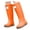 Orange, variant on Leeye 36 Size Black Casual Rain Boots Long Non Toe Wet Weather Shine for Outdoor Water Indoor