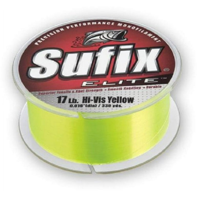 Sufix Elite 25 lb Fishing Line (Yellow, Size- 250 YD Spool) 